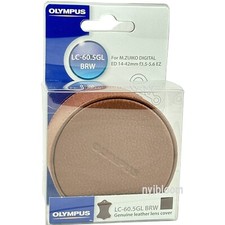 New OLYMPUS LC-60.5GL Leather Lens Cover for 14-42mm f/3.5-5.6 EZ Lens Brown 