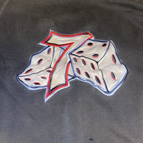 Vintage 90s JNCO Jeans Dice 7 Logo Black Hoodie Sweatshirt Embroidered Mens XXL - Afbeelding 15 van 17