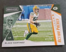 Blake Martinez 2019 Rookies and Stars Action Packed Orange Green Bay 41/99
