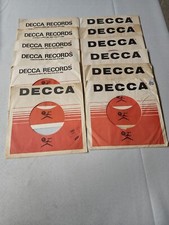 45 RPM 7" RECORD SLEEVES COMPANY SLEEVE 12 PACK SEE PHOTOS - Decca SLV2 