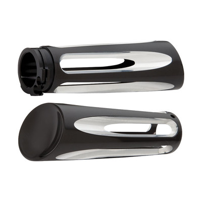 Arlen Ness Deep Cut Griffe, schwarz, Billet Aluminium, für Harley - Davidson