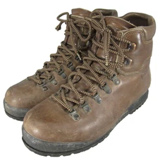 Scarpa Trionic Italian Leather Boots Mens 5.5M Brown Mountaineer Outdoors Hiking