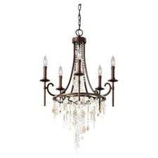 Murray Feiss F2663/5HTBZ Cascade 5 Bulb Heritage Bronze Chandelier