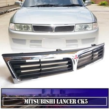Front Grille Chrome Gloss Black Cover For Mitsubishi Lancer Ck5 Sedan 1998-2000