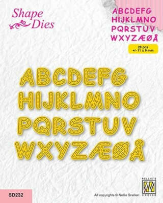 stitched alphabet / ABC - Shape Dies von Nellie´s Choice (SD232)