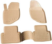 Gummi Fussmatten Passend FüR Volvo S80 Typ Ts 1998 - 2006 Beige Passgenau