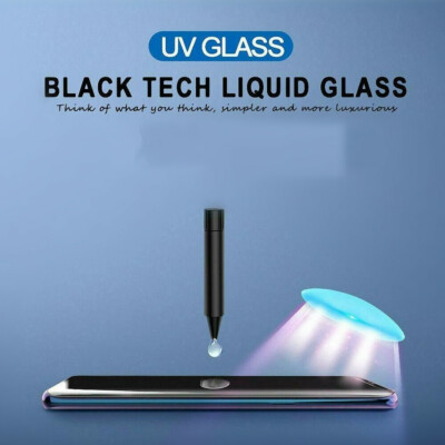 For Samsung S24 S23 S22 S21 UV Liquid Full Cover Tempered Glass Screen Protector