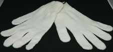 New Velour Winter Gloves One Pair Ivory Off White One Size Women's Soft Comfy