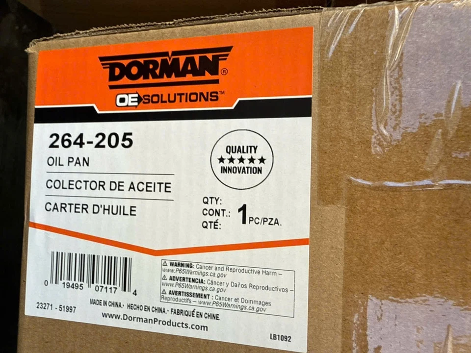 Pan de aceite del motor Dorman 264-205 para modelos seleccionados de Chrysler Dodge Plymouth 90-10 Foto 2 de 2