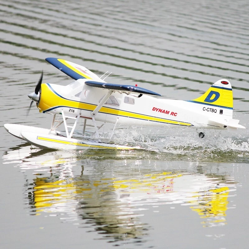 Dynam DHC-2 Beaver V2 Blue 4S Sea/Land RC Seaplane 1.5m w/ Flaps Plus Floats - Image 3 of 4