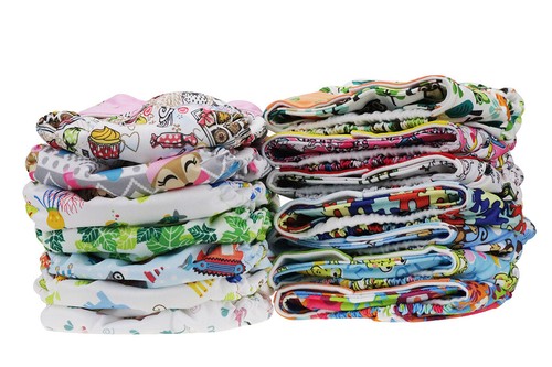 10 x Reusable Modern Cloth Nappies & Inserts All Size Diapers Print Bulk sales - Picture 16 of 33