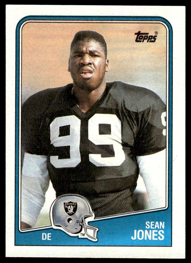 1988 Topps 334 Sean Jones Los Angeles Raiders Football Card | eBay
