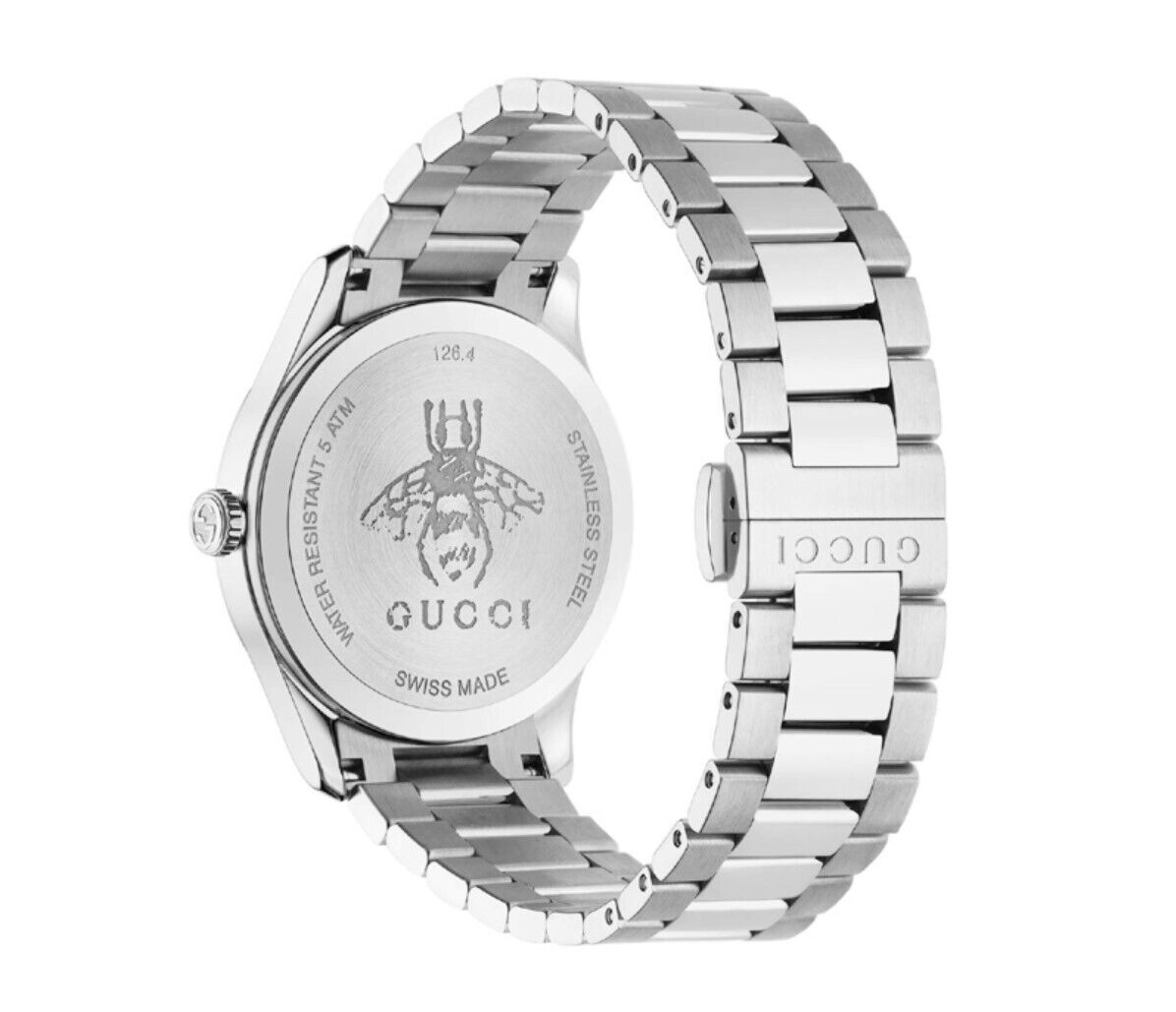 Gucci watch G timeless stainless steel 38mm bee YA1264126 Gucci watch G timeless stainless steel 38mm bee YA1264126