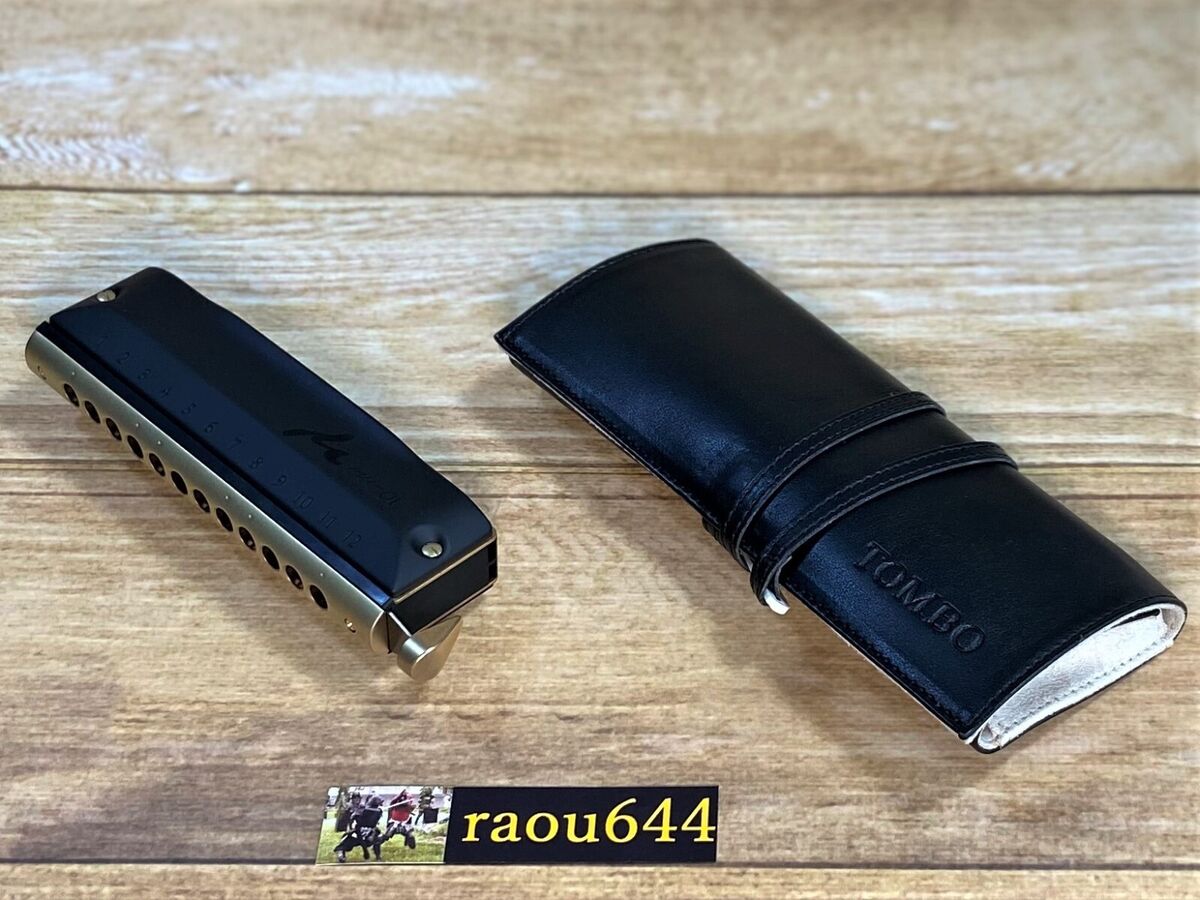 Tombo No.2248 µ-01 Short Cross Chromatic Harmonica with Tombo No.2248 µ-01 Short Cross Chromatic Harmonica with
