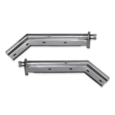 Pair 27'' Stainless Steel Mud Flap Hanger 1-1/8'' Bolt Angled  Spring Loaded