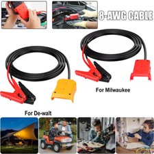 For Milwaukee / Dewalt Battery Jumper Starter Jump Kit 8 AWG Auto Booster Cable