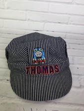 Thomas the Train Engineer Conductor Railroad Striped Hat Cap Youth Boy Child Kid