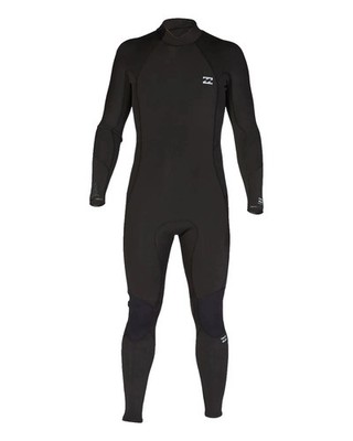Billabong Absolute 3/2mm Back Zip Full Wetsuit Mens MT Medium Tall Black NEW