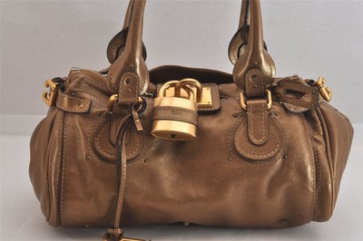 Authentic Chloe Paddington Vintage Leather Shoulder Hand Bag