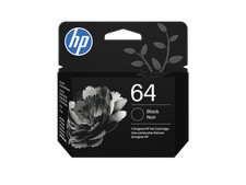 HP 64 Black Original Ink Cartridge, 200 pages, N9J90AN 140
