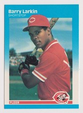 1987 Fleer Glossy #204 Barry Larkin RC HOF Reds