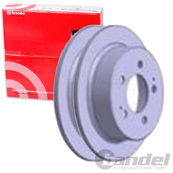 2X Brembo Bremsscheiben 299Mm Voll Hinten Passend FÜR Ssangyong Actyon Kyron-image