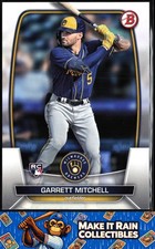 Garrett Mitchell 2023 Bowman #41 Milwaukee Brewers Rookie RC