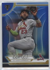 2018 Topps Triple Threads Sapphire 4/25 Marcell Ozuna #48 12i0