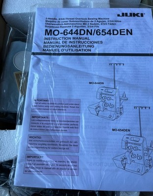 JUKI MO600N Series LED MO644DN Portable Thread Serger Sewing Machine White
