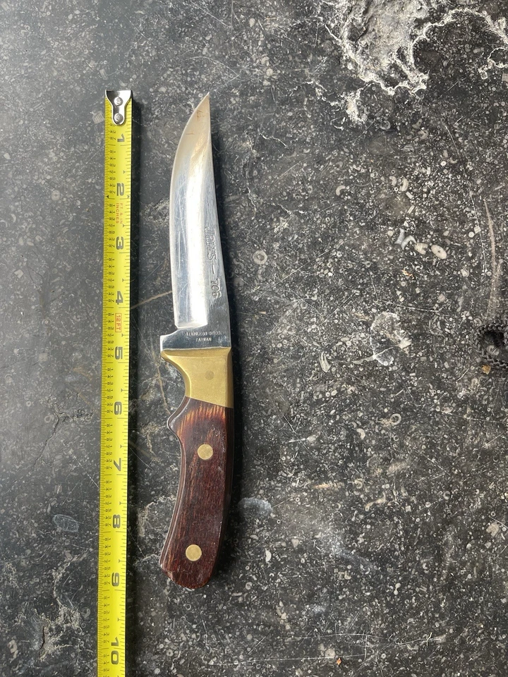 Cuchillo Jaws 708 vintage con estuche de acero inoxidable Foto 2 de 4