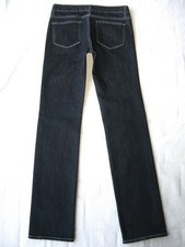 NEW Paige Womens Melrose Low Straight Jeans Sz 28 Dark Blue  Stretch L33.5