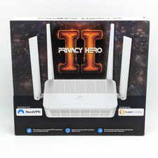 Privacy Hero II Wired Wi-Fi Router AX3000 US in White for NordVPN
