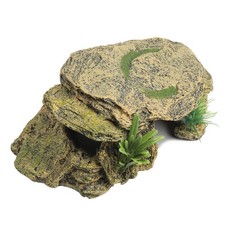 Leopard Gecko Hide Small Reptile Resin Basking Rock Cave Lizard Habitat Decor