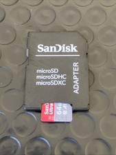 64 GB SanDisk Ultra Plus Micro SD A1 V10 XC -I Memory Card  Standard SD Adapter