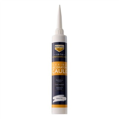Bartoline 1876 Abdichten Flexibler Füller Dekorateure Acryldichtstoff für Lücken 380 ml