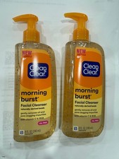 2 Clean Clear Morning Burst Facial Cleanser Oil Free Original Formula 8 oz.