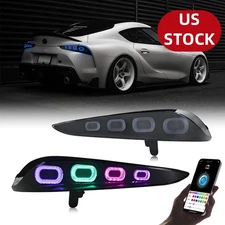 RGB Full LED Tail Light For Toyota GR Supra A90 A91 2020-2024 Rear amp Grey Case