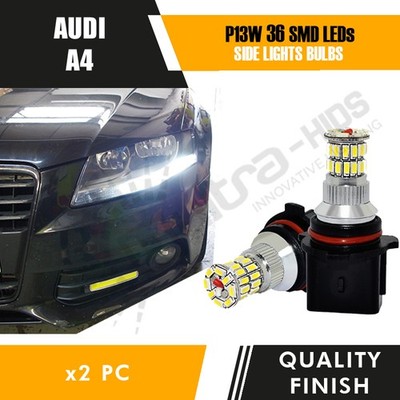 2 x P13W 36 SMD LEDS AUDI A4 B8 DRL TAGFAHRLICHT WEISS HELL KIT