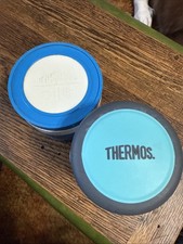 2 Thermos Foogo Vacuum Insulated Stainless Steel 10-Ounce  Vintage USA Food Jar