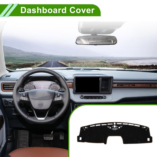 Dashboard-Abdeckung FüR Ford Maverick 22-25 Schwarz Braun-image