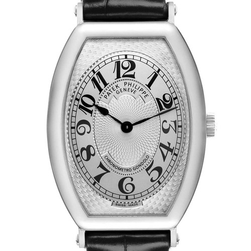 Patek Philippe Gondolo Silver Dial Platinum Mens Watch 5098