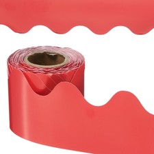 Bulletin Board Border, 41 Feet Poster Chalkboard Cork, Red