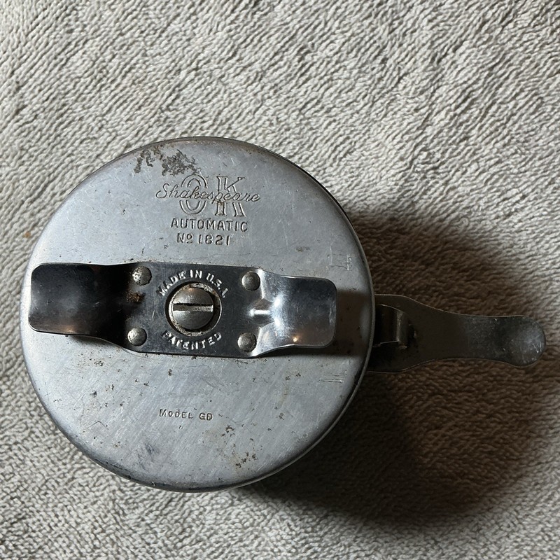 Shakespeare Vintage Automatic Fly Fishing Reel No. 1821 Model GD Green Spool