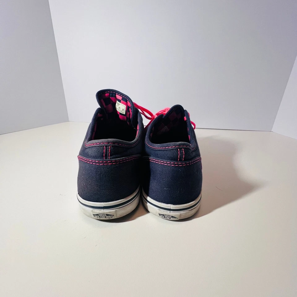Vans Atwood Low Navy/Pink Canvas Skate Shoes Women's Size 9 - Image 4 of 4