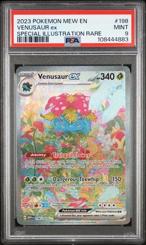PSA 9 Venusaur EX 198/165 - Special Illustration Rare 151 Pokemon TCG - MINT
