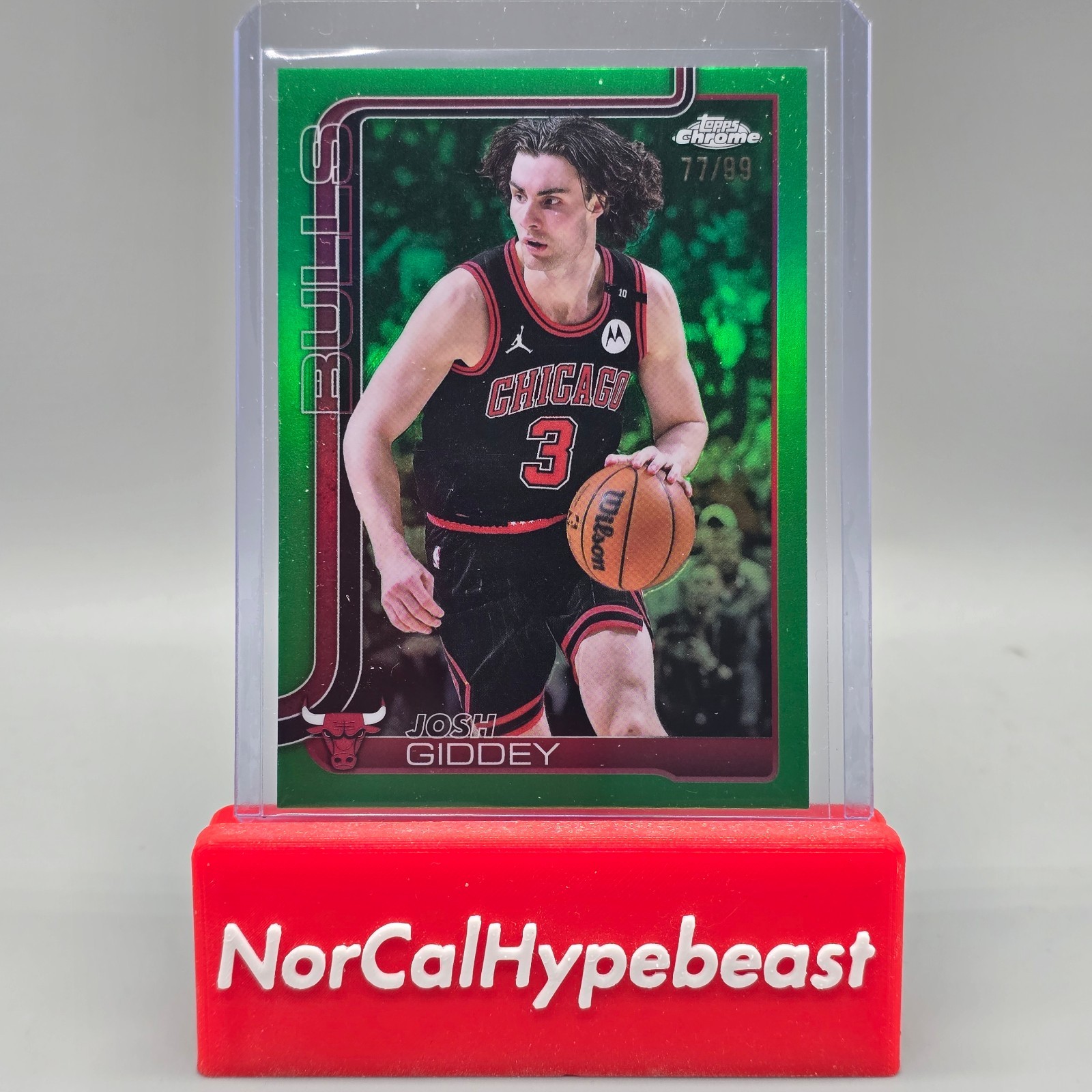 2025-26 Topps Chrome Basketball JOSH GIDDEY #48 GREEN /99