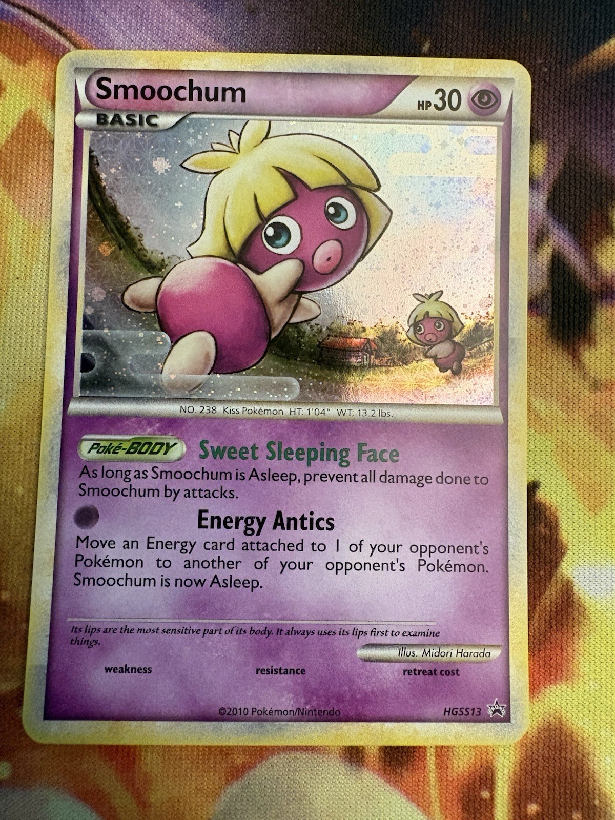 Smoochum HGSS13 – 2010 HGSS Black Star Promo Holo Pokémon Card – NM Condition