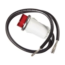 Jandorf 61006 Red 125V 3W 2-Wire High-Profile Snap-In Pilot Light