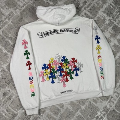 Chrome hearts Cemetery Multi-color Cross Pullover Hoodie 