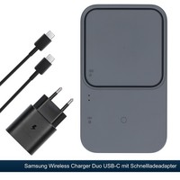 Original Samsung Wireless Charger Duo EP-P5400 Ladepad Mit Adapter Qi LadegeräT